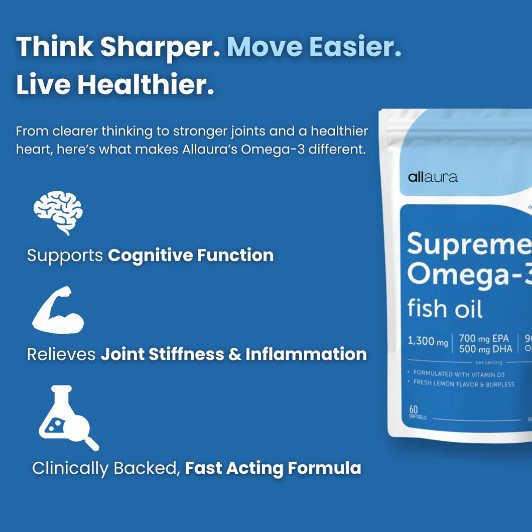 Supreme Omega-3 Fish Oil Softgels